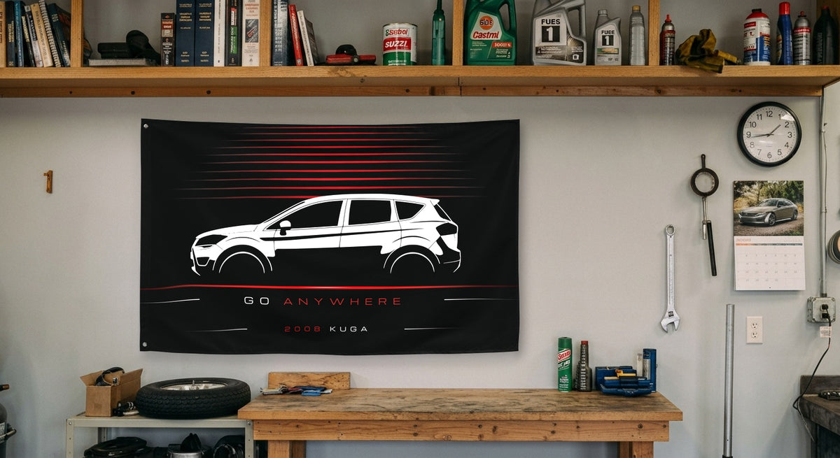 Ford Kuga 2008 car silhouette flag - Garage Workbench