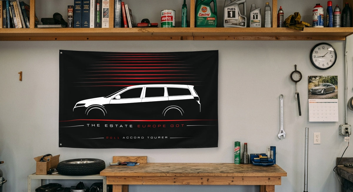 Honda Accord Tourer 2011 car silhouette flag - Garage Workbench