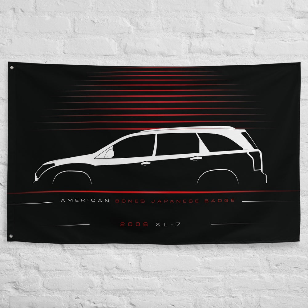 Suzuki XL-7 2006 car silhouette flag - White Brick Wall