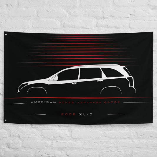 Suzuki XL-7 2006 car silhouette flag - White Brick Wall